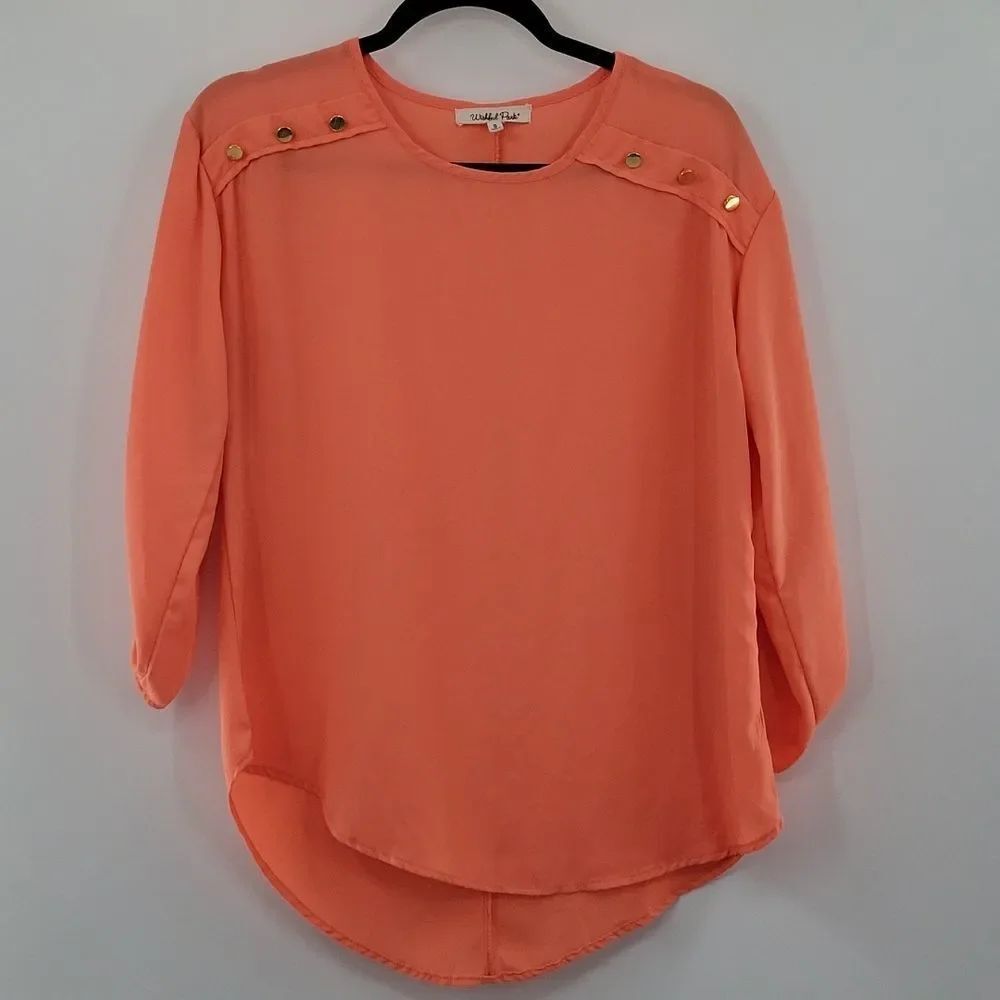 Wishful Park Peach Blouse size S